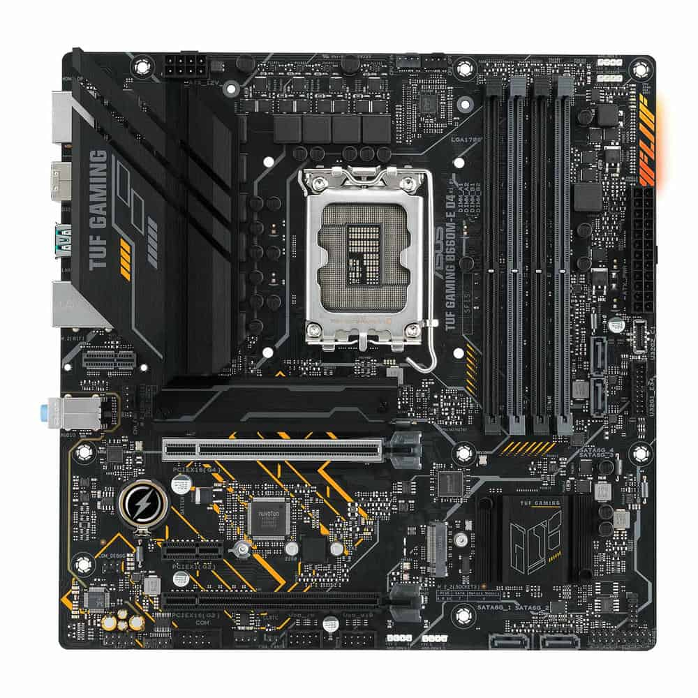 (image for) ASUS TUF GAMING B660M-E D4 Intel B660 PCIe 4.0 mATX Motherboard